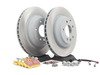 ES#2602339 - 95535240151RPKT - Performance Rear Brake Service Kit - Featuring genuine Porsche rotors and EBC YellowStuff brake pads - Assembled By ECS - Porsche