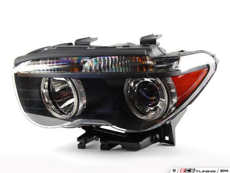 ES#172934 - 63127165455 - Xenon Headlight - Left - Replacement for broken or damaged headlights, white turn indicators - Genuine BMW - BMW