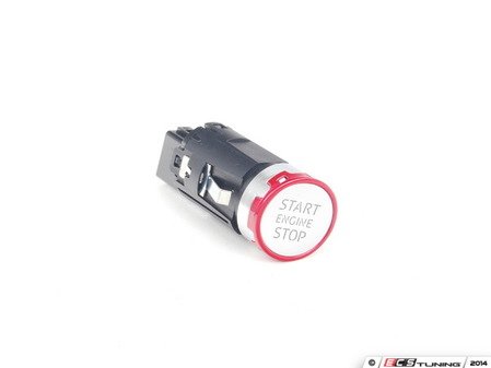 ES#2732417 - 8V0905217C - Start/Stop Switch - Chrome/Red - Located on the center console - For vehicles with push-button start - Genuine Volkswagen Audi - Audi