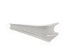 ES#438649 - 8E0857593E59 - Rear View Mirror Trim Cover - Platinum (Light Grey) - (NO LONGER AVAILABLE) - Upper trim piece that covers wiring running up the windshield to the headliner - Genuine Volkswagen Audi - 
