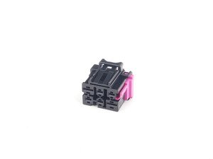 ES#393196 - 4F0937731 - Flat Connector Housing - 6 Pin  - 6 pin connector housing used in various areas in your VW/Audi - Genuine Volkswagen Audi - Audi Volkswagen