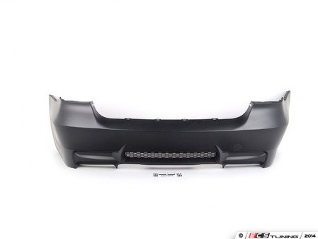 ES#1884488 - E90M3RRBUMP2 - M3 Replica Rear Bumper Conversion - Quad Exhaust Cutout - Give your BMW the look of the M3 with this bumper conversion - ECS - BMW