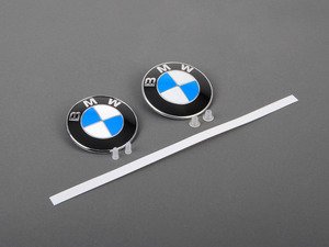 ES#2817062 - 51148132375KT1 - BMW Emblem / Roundel With Grommets - Front And Rear - Tired of looking at your faded BMW badges? Replace them with the Genuine OEM Roundel, also includes roundel removal tool - Genuine BMW - BMW