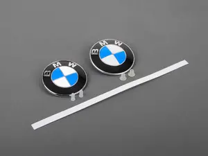 BMW Emblem / Roundel With Grommets - Front And Rear