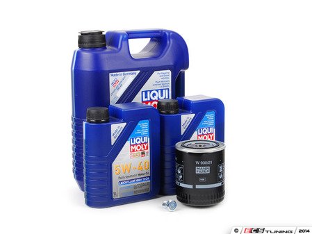 ES#2817110 - 2332KT5 -  premium Oil Service Kit  - Includes Mann oil filter and Liqui-Moly High Tech 5w-40 oil - Assembled By ECS - Audi