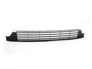 ES#2563594 - 3C8853677F041 - Lower Center Grille - Satin Black - Replace broken or missing grilles - Genuine Volkswagen Audi - Volkswagen