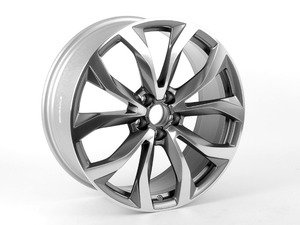ES#2960350 - 4G0601025Gkt - 20" Twist 10-Spoke Wheel Wheels - Set Of Four - 20"x8.5" ET45 5x112 Black/Machined Face - Genuine Volkswagen Audi - Audi