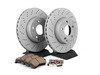 ES#2762504 - 0054201220KT1 - Front Brake Service Kit  - Featuring Zimmermann Rotors And Akebono-Euro Ceramic Pads - Assembled By ECS - Mercedes Benz