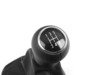 ES#337703 - 3B0711113JFEU - Shift knob - with boot - Black leatherette boot - Genuine Volkswagen Audi - Volkswagen