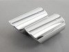 ES#2766739 - 3C8071911A - 3" Polished Exhaust Tips - Pair - Enhance the look of your vehicle. 2x76mm - Genuine Volkswagen Audi - Volkswagen