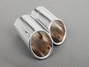 ES#2766739 - 3C8071911A - 3" Polished Exhaust Tips - Pair - Enhance the look of your vehicle. 2x76mm - Genuine Volkswagen Audi - Volkswagen