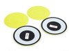 ES#2679825 - 36132321394 - MINI Ray Line Wheel Center Cap Trim Set - Yellow - Set Of Four, Part of the Ray Line neon color series only for R128 & R130 MINI Wheel - Genuine MINI - MINI