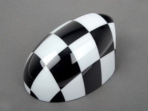 ES#78737 - 51140305203 - Mirror Cap Checkered Flag - Right - (NO LONGER AVAILABLE) - Upgrade or replace your MINI side mirror cap - Genuine MINI - 