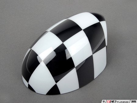 ES#78737 - 51140305203 - Mirror Cap Checkered Flag - Right - (NO LONGER AVAILABLE) - Upgrade or replace your MINI side mirror cap - Genuine MINI - 