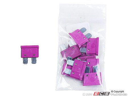 ES#7695 - at03-10 - Standard Blade Style Fuse-3 Amp - Pack of 10 ATO style fuses - Flosser - Audi BMW Volkswagen MINI Porsche