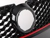 ES#1928338 - 21-9539 - Honeycomb Grille - Black With Red Strip - Add GTI/GLI looks to your MKV or replace your worn out grille on your GTI/GLI - Bremmen Parts - Volkswagen