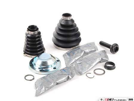 ES#2763472 - 1K0498203AKT1 - CV Joint Installation Kit - Includes all the boots and bolts you'll need to service one driveshaft - GKN Drivetech - Volkswagen