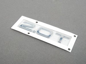 ES#1286187 - 8R0853743A2ZZ - '2.0T' Emblem - Chrome - Replace your worn or missing emblem - Genuine Volkswagen Audi - Audi