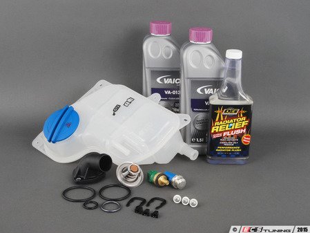 ES#2608134 - 030121121BKT2 - Cooling System Refresh Kit - Level 2 - Replace your thermostat, temp sensors, and expansion tank after performing a proper coolant system flush! - Assembled By ECS - Audi