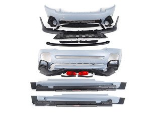 ES#515035 - 51192154645 - MINI JCW Style Aerodynamic Package For Base Without PDC Primed - Sold As Kit - (NO LONGER AVAILABLE) - Upgrade to the sporty MINI bumpers and side skirts - Genuine MINI - 