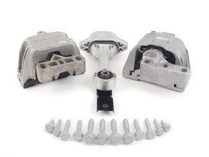 ES#2779050 - 1J0199555APKT1 - OE Drivetrain Mount Kit - Complete kit of mounts and hardware needed to install them - Assembled By ECS - Volkswagen