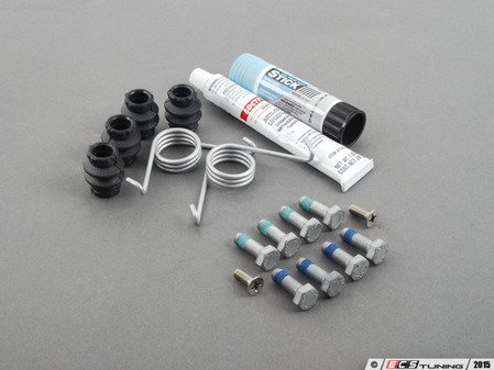 ES#2593767 - 8K0698470AKT4 - Rear Pad & Rotor Installation Kit - Includes hardware and anti-seize for pad & rotor installation - Assembled By ECS - Audi