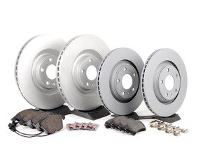 ES#2561962 - 8E0615301TKT1 - Front & Rear Brake Service Kit - Featuring ECS V5 coated rotors and ECS DD23 "Daily Driver" ceramic pads. - Assembled By ECS - Audi
