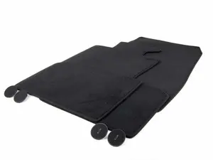 MINI Velours - Black - Floor Mat Carpet Set (Front & Rear) - Priced As Set