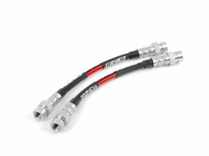 ES#2594450 - 002428ECS01A - Exact-Fit Stainless Steel Brake Lines - Rear - DOT-compliant lines to improve pedal feel in your vehicle. - ECS - Porsche