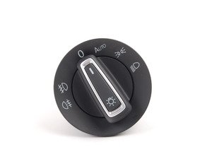 ES#2784828 - 5G0941431BDWZU - Automatic European Headlight Switch - Chrome Trim - (NO LONGER AVAILABLE) - Adds parking lights with front fogs as well as rear fog options - Genuine European Volkswagen Audi - Volkswagen