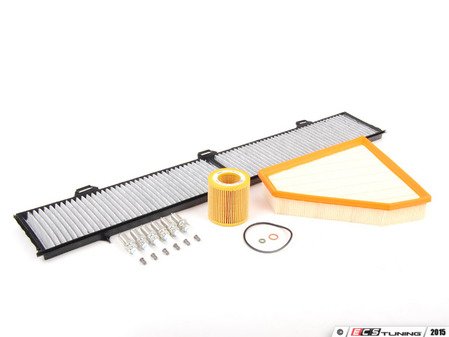 ES#2723114 - N52IN2dKT - "Dry" Inspection II Service Kit - Includes spark plugs and all filters - add your preferred fluids for a complete service - Genuine BMW - BMW