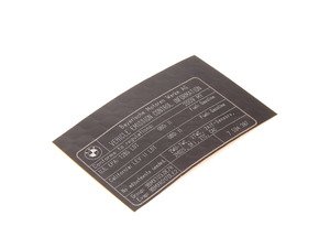 ES#1305417 - 71227594387 - Exhaust Emissions Label - Genuine BMW - BMW