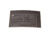 ES#1305417 - 71227594387 - Exhaust Emissions Label - Genuine BMW - BMW