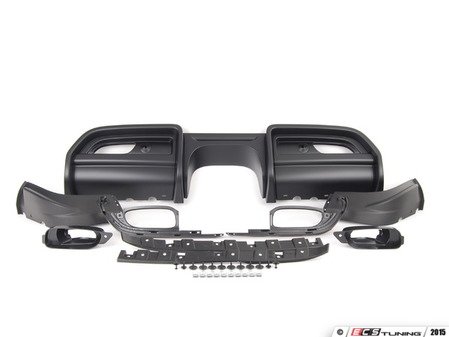 ES#2805465 - 51192339046 - JCW Pro rear diffuser Kit w/ PDC F56 F57  - Attaches to the JCW rear aero bumper - Genuine MINI - MINI