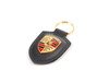 ES#2748386 - WAP0500900E -  Black Crested Key Fob - Key ring to organize all of your keys, while showing Zuffenhausen pride - Genuine Porsche - Porsche