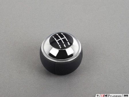 ES#47321 - 25117542279 - MINI Gear Shift Knob 5 Speed Leather / Chrome - Upgrade your shift knob and add some leather - Genuine MINI - MINI