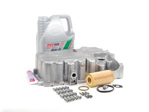 ES#2602453 - 06F103601LKT - Oil Pan Replacement Kit - Everything required to replace your leaking pan, including the oil change - Assembled By ECS - Audi