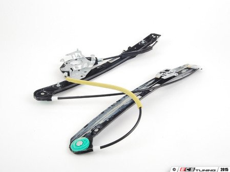 ES#2828512 - 51337020659PRM -  Upgraded Front Window Regulator - Left - With ball bearing pulleys and lifetime warranty. Does not include window motor. - URO Premium - BMW