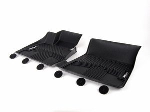 ES#2537715 - 82112293586 - All weather floor mats - black - For front floor boards only - Genuine BMW - BMW