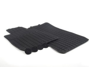 ES#2793814 - 51472336798 - E84 Front All Weather Rubber Floor Mats - Black  - All weather protection for your BMW - Genuine BMW - BMW