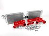 ES#2535580 - FMINT996RED - Intercooler Upgrade Kit With Red Silicone Hoses - Cooler charge air equals bigger horsepower - Forge - Porsche