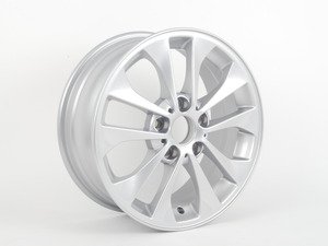 ES#64764 - 36116757042 - E46 17" Double Spoke Style 98 Wheel - Priced Each - 17x7 ET47 CB 72.6mm - Genuine BMW - BMW