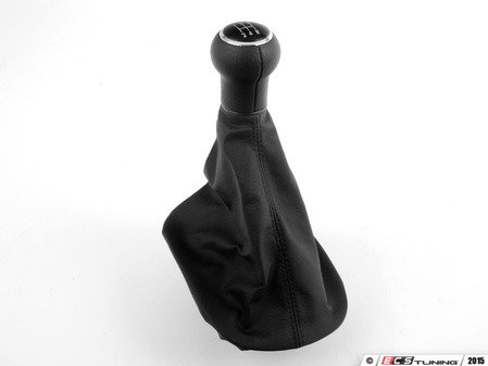 ES#337703 - 3B0711113JFEU - Shift knob - with boot - Black leatherette boot - Genuine Volkswagen Audi - Volkswagen
