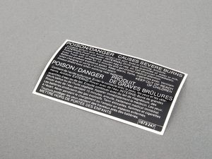 ES#78977 - 51141873247 - IDENT PLATE - Genuine BMW - BMW