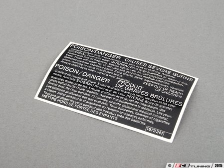 ES#78977 - 51141873247 - IDENT PLATE - Genuine BMW - BMW