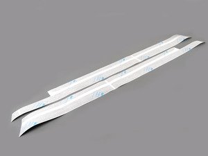 ES#2101996 - 51142184358 - Dual Sport Side Stripes Set - Black - For the Countryman lower doors - Genuine MINI - MINI