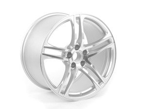 ES#2960650 - 420601025acKT - 19" Dual 5 Spoke Parallel Wheels - Set Of Four - 19"x8.5"/19"x11" ET42/ET50 5x112 Silver/machined face - Genuine Volkswagen Audi - Audi