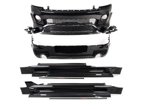ES#1599504 - 51192161793 - MINI Clubman JCW Style Aero II Body Kit Without PDC, Midnight Black Metallic - Sold As Kit  - (NO LONGER AVAILABLE) - Upgrade to the sporty MINI bumpers and side skirts : Painted - Genuine MINI - 