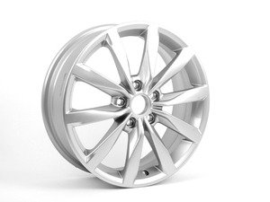 ES#3419507 - 5G0601025CHKT - 17" Dijon - Set of Four  - 17"x7" ET49 5x112 - Diamond Silver - Genuine Volkswagen Audi - Volkswagen