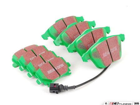ES#2765825 - DP21518KT - Front And Rear GreenStuff Performance Pad Kit - Designed as a mildly upgraded pad, great for an afternoon of sporty driving - EBC - Volkswagen